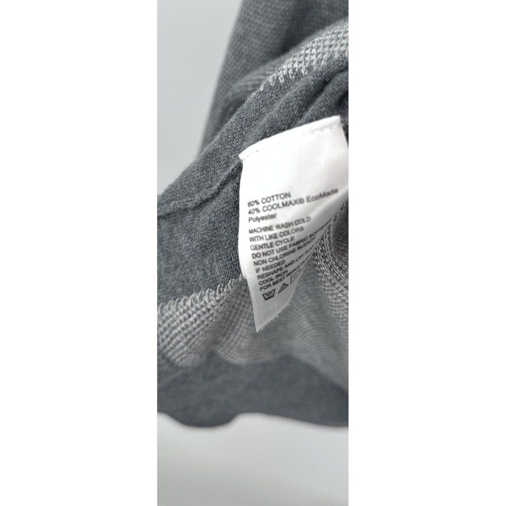 Tommy Bahama XXLT Gray Islandzone Cotton Blend 1/4 Zip Long Sleeve Shirt - Picture 3 of 6